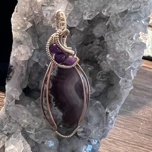 #18 Chevron Amethyst Pendant
